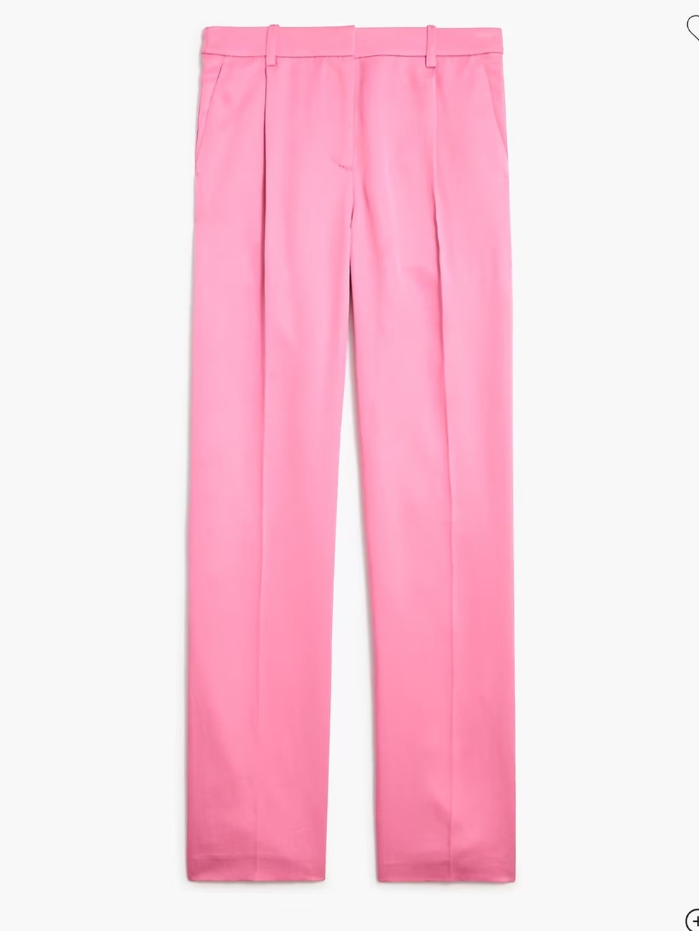 NWT $98 J. Crew Factory Wide-leg pleated twill trouser pant Size 14 Mauve Pink
